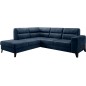 Canapé d'angle convertible - CASTA VELOURS - en tissu Luxe, BLEU, 5/6 places, angle gauche (vu de face) Canapé d'angle convertible - CASTA VELOURS - en tissu Luxe, BLEU, 5/6 places, angle gauche (vu de face)