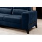 Canapé d'angle convertible - CASTA VELOURS - en tissu Luxe, BLEU, 5/6 places, angle gauche (vu de face) Canapé d'angle convertible - CASTA VELOURS - en tissu Luxe, BLEU, 5/6 places, angle gauche (vu de face)
