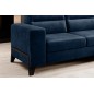 Canapé d'angle convertible - CASTA VELOURS - en tissu Luxe, bleu, 5/6 places, angle droit (vu de face) Canapé d'angle convertible - CASTA VELOURS - en tissu Luxe, bleu, 5/6 places, angle droit (vu de face)