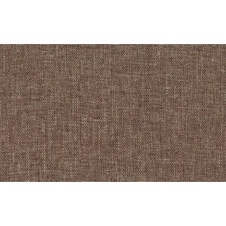 Canapé d'angle convertible en tissu luxe marron et simili cuir beige, 5 places, avec coffre, angle gauche (vu de face), NESTOR