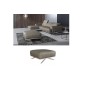 Canapé d'angle en 100% tout cuir épais luxe italien 5/6 places porto, gris, angle gauche , Pouf porto tout cuir italien haut de Canapé d'angle en 100% tout cuir épais luxe italien 5/6 places porto, gris, angle gauche , Pouf porto tout cuir italien haut de