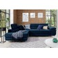 2eme paiement de la commande: Canapé d'angle convertible en tissu luxe 5 places, avec coffre, bleu foncé, angle gauche (vu de fa 2eme paiement de la commande: Canapé d'angle convertible en tissu luxe 5 places, avec coffre, bleu foncé, angle gauche (vu de fa