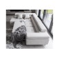 Canapé d'angle convertible en tissu luxe 5 places, ANNECY, couleur ivoire, angle gauche Canapé d'angle convertible en tissu luxe 5 places, ANNECY, couleur ivoire, angle gauche