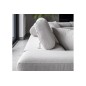 Canapé d'angle convertible en tissu luxe 5 places, ANNECY, couleur ivoire, angle droit (vu de face) Canapé d'angle convertible en tissu luxe 5 places, ANNECY, couleur ivoire, angle droit (vu de face)