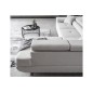 Canapé d'angle convertible en tissu luxe 5 places, ANNECY, couleur ivoire, angle droit (vu de face) Canapé d'angle convertible en tissu luxe 5 places, ANNECY, couleur ivoire, angle droit (vu de face)
