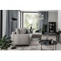 Canapé d'angle convertible en tissu luxe, rangement - gris, angle droit (vu de face), ROXANE, 4 places Canapé d'angle convertible en tissu luxe, rangement - gris, angle droit (vu de face), ROXANE, 4 places