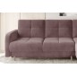 Canapé d'angle convertible en tissu velours luxe, rangement - rose pale, angle droit (vu de face), ROXANE VELOURS, 4 places Canapé d'angle convertible en tissu velours luxe, rangement - rose pale, angle droit (vu de face), ROXANE VELOURS, 4 places