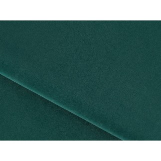 Canapé d'angle convertible en tissu velours luxe, rangement - vert foncé, angle gauche (vu de face), ROXANE VELOURS