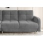 Canapé d'angle convertible en tissu velours luxe, rangement - gris, angle gauche (vu de face), ROXANE VELOURS, 4 places Canapé d'angle convertible en tissu velours luxe, rangement - gris, angle gauche (vu de face), ROXANE VELOURS, 4 places