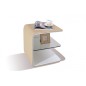 Chevet de qualité supérieure ELVIN, beige (gauche) Chevet de qualité supérieure ELVIN, beige (gauche)