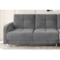 Canapé d'angle convertible en tissu velours luxe, rangement - gris, angle droit(vu de face), ROXANE VELOURS, 4 places Canapé d'angle convertible en tissu velours luxe, rangement - gris, angle droit(vu de face), ROXANE VELOURS, 4 places