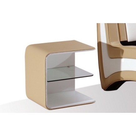 Chevet de qualité supérieure ELVIN, beige (gauche)