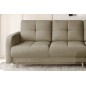 Canapé d'angle convertible en tissu velours luxe, rangement - BEIGE, angle droit (vu de face), ROXANE VELOURS, 4 places Canapé d'angle convertible en tissu velours luxe, rangement - BEIGE, angle droit (vu de face), ROXANE VELOURS, 4 places