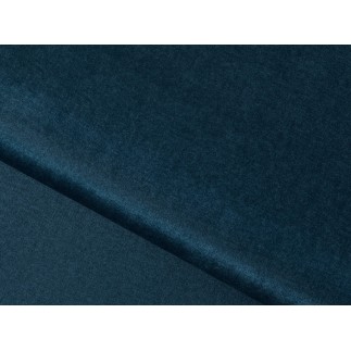 Canapé d'angle convertible en tissu velours luxe, rangement - bleu foncé, angle droit (vu de face), ROXANE VELOURS