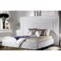 Lit en cuir italien de luxe PALACE, blanc, 140x190 Lit en cuir italien de luxe PALACE, blanc, 140x190