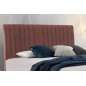 Ensemble lit + sommier + matelas BLASIO de VENESETTI - velours rose pale- 140x200 cm Ensemble lit + sommier + matelas BLASIO de VENESETTI - velours rose pale- 140x200 cm