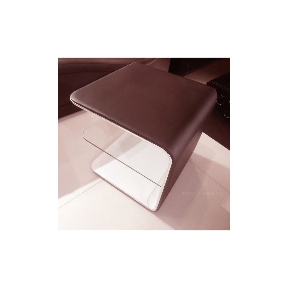 Chevet de qualité supérieure ELVIN, chocolat (droit). Chevet de qualité supérieure ELVIN, chocolat (droit).