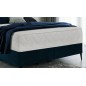 Ensemble lit + sommier + matelas en tissu velours bleu foncé - 140x200 cm - BLASIO de VENESETTI Ensemble lit + sommier + matelas en tissu velours bleu foncé - 140x200 cm - BLASIO de VENESETTI