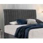 Ensemble lit + sommier + matelas tissu velours anthracite - 160x200 cm - BLASIO de VENESETTI Ensemble lit + sommier + matelas tissu velours anthracite - 160x200 cm - BLASIO de VENESETTI