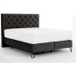 Ensemble lit + sommier + matelas - velours chocolat - 140x200 cm - CORSICA Ensemble lit + sommier + matelas - velours chocolat - 140x200 cm - CORSICA