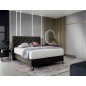 Ensemble lit + sommier + matelas - velours chocolat - 180x200 cm - CORSICA Ensemble lit + sommier + matelas - velours chocolat - 180x200 cm - CORSICA