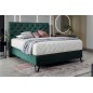 Ensemble lit + sommier + matelas - velours vert foncé - 160x200 cm - CORSICA Ensemble lit + sommier + matelas - velours vert foncé - 160x200 cm - CORSICA
