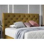 Ensemble lit + sommier + matelas - velours cuivre - 160x200 cm - CORSICA