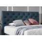 Ensemble lit + sommier + matelas - velours bleu foncé - 140x200 cm - CORSICA Ensemble lit + sommier + matelas - velours bleu foncé - 140x200 cm - CORSICA