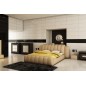 Lit design en cuir italien de luxe SPLENDIDE, beige, 160x200 Lit design en cuir italien de luxe SPLENDIDE, beige, 160x200