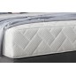 Ensemble lit + sommier + matelas - velours gris foncé - 160x200 cm - CORSICA Ensemble lit + sommier + matelas - velours gris foncé - 160x200 cm - CORSICA