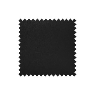 - Canapé d'angle en cuir italien de luxe 5 places ASTRA, noir, angle gauche