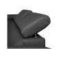 Canapé d'angle en cuir italien de luxe 5 places ASTRA, gris foncé, angle gauche Canapé d'angle en cuir italien de luxe 5 places ASTRA, gris foncé, angle gauche