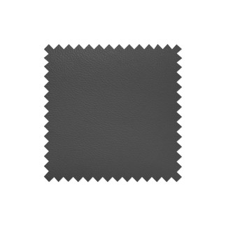 Canapé d'angle en cuir italien de luxe 5 places ASTRA, gris foncé, angle gauche