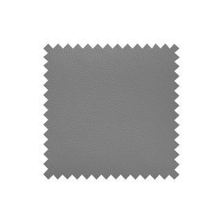 Canapé d'angle en cuir italien de luxe 5 places ASTRA, gris clair, angle gauche