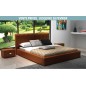 Lit design en cuir italien de luxe NATURA, marron, 140x190 Lit design en cuir italien de luxe NATURA, marron, 140x190