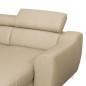 Canapé d'angle en cuir italien de luxe 5 places ASTRA, beige, angle droit Canapé d'angle en cuir italien de luxe 5 places ASTRA, beige, angle droit