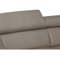 Canapé d'angle en cuir italien de luxe 5 places ASTRA, taupe, angle gauche Canapé d'angle en cuir italien de luxe 5 places ASTRA, taupe, angle gauche