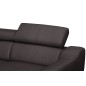 - Canapé d'angle en cuir italien de luxe 5 places ASTRA, chocolat, angle gauche - Canapé d'angle en cuir italien de luxe 5 places ASTRA, chocolat, angle gauche