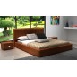 Lit design en cuir italien de luxe NATURA, marron, 180x200 Lit design en cuir italien de luxe NATURA, marron, 180x200