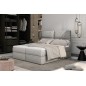 Ensemble boxspring complet tête de lit + sommiers + matelas + surmatelas AMARIS de VENESETTI - tissu luxe gris - 180x200 cm Ensemble boxspring complet tête de lit + sommiers + matelas + surmatelas AMARIS de VENESETTI - tissu luxe gris - 180x200 cm