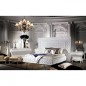 Lit en cuir italien de luxe PALACE, blanc, 180x200