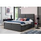 Ensemble boxspring complet tête de lit + sommiers + matelas + surmatelas AMARIS de VENESETTI - tissu luxe gris foncé - 160x200 c Ensemble boxspring complet tête de lit + sommiers + matelas + surmatelas AMARIS de VENESETTI - tissu luxe gris foncé - 160x200 c