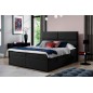 Ensemble boxspring complet tête de lit + sommiers + matelas + surmatelas AMARIS de VENESETTI - tissu luxe noir - 160x200 cm Ensemble boxspring complet tête de lit + sommiers + matelas + surmatelas AMARIS de VENESETTI - tissu luxe noir - 160x200 cm