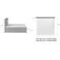 Ensemble boxspring complet tête de lit + sommiers + matelas + surmatelas AMARIS de VENESETTI - simili cuir blanc - 180x200 cm Ensemble boxspring complet tête de lit + sommiers + matelas + surmatelas AMARIS de VENESETTI - simili cuir blanc - 180x200 cm