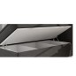 Ensemble boxspring complet tête de lit + sommiers + matelas + surmatelas BORIS de VENESETTI - tissu luxe gris foncé - 180x200 cm