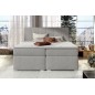 Ensemble boxspring complet tête de lit + sommiers + matelas + surmatelas BORIS de VENESETTI - tissu luxe gris clair - 140x200 cm Ensemble boxspring complet tête de lit + sommiers + matelas + surmatelas BORIS de VENESETTI - tissu luxe gris clair - 140x200 cm