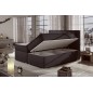 Ensemble boxspring complet tête de lit + sommiers + matelas + surmatelas BORIS de VENESETTI - tissu luxe chocolat - 160x200 cm Ensemble boxspring complet tête de lit + sommiers + matelas + surmatelas BORIS de VENESETTI - tissu luxe chocolat - 160x200 cm