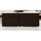 Ensemble boxspring complet tête de lit + sommiers + matelas + surmatelas BORIS de VENESETTI - tissu luxe chocolat - 180x200 cm Ensemble boxspring complet tête de lit + sommiers + matelas + surmatelas BORIS de VENESETTI - tissu luxe chocolat - 180x200 cm
