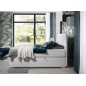 Ensemble boxspring complet tête de lit + sommiers + matelas + surmatelas BORIS de VENESETTI - simili cuir blanc - 140x200 cm Ensemble boxspring complet tête de lit + sommiers + matelas + surmatelas BORIS de VENESETTI - simili cuir blanc - 140x200 cm