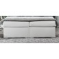 Ensemble boxspring complet tête de lit + sommiers + matelas + surmatelas BORIS de VENESETTI - simili cuir blanc - 140x200 cm Ensemble boxspring complet tête de lit + sommiers + matelas + surmatelas BORIS de VENESETTI - simili cuir blanc - 140x200 cm